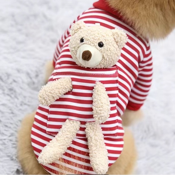 🐾🐾🐾3 for $12🐾🐾🐾Striped Dog Sweatshirt NWOT - Picture 3 of 4